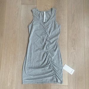 Lululemon grey ruched dress, size 8